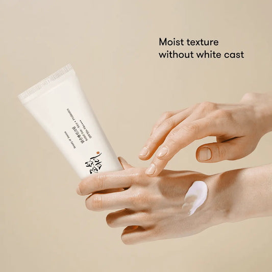 Beauty of Joseon Rice Sunscreen SPF50+ PA++++ - Lightweight Korean Sun Protection, Hydrating, No White Cast, Calming, Antioxidant, 50Ml, Suitable for Multiple Skin Types, Silky Texture, Niacinamide & Probiotics, Smooth